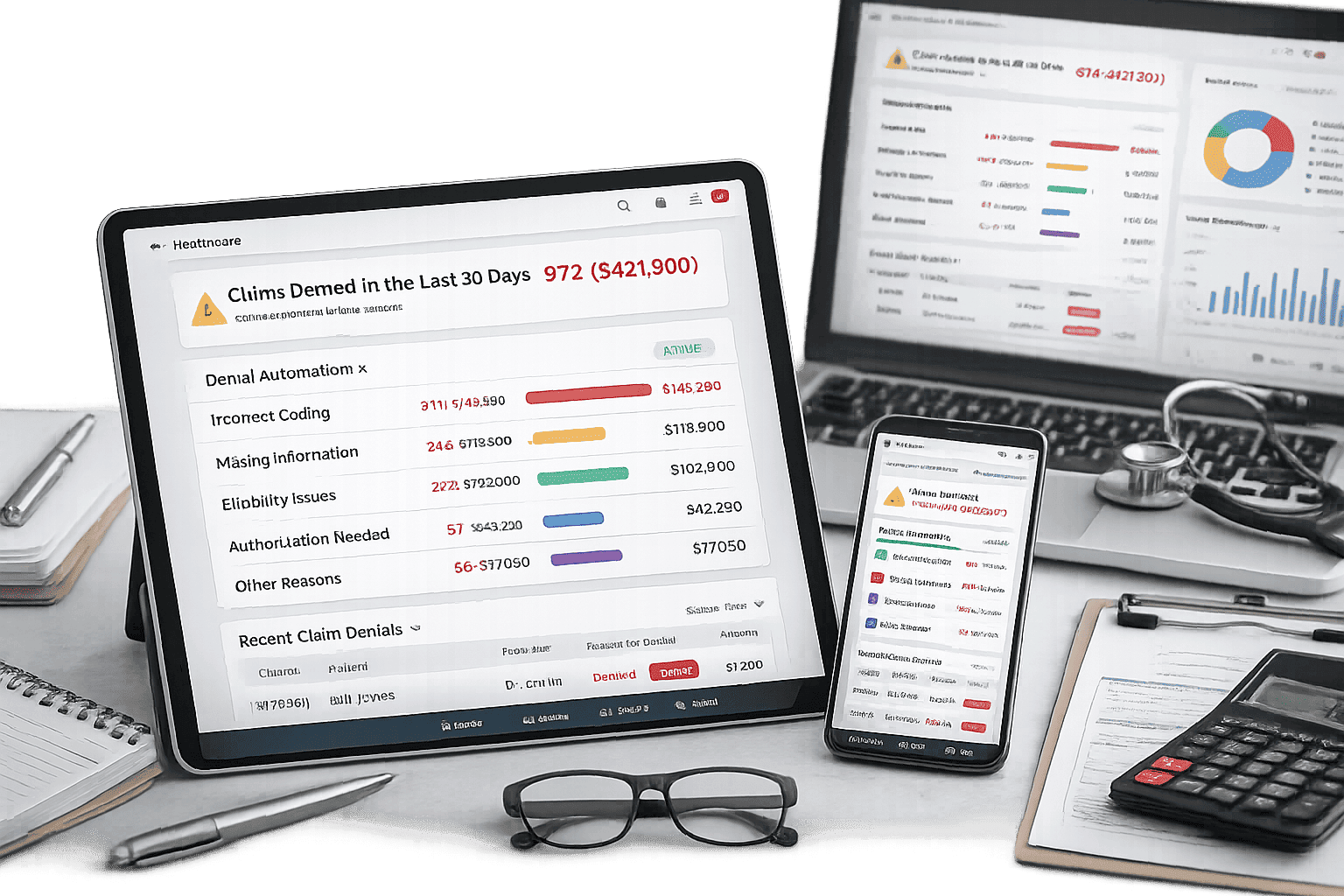 	 defining what a denial automation system is and how it works in healthcare apps